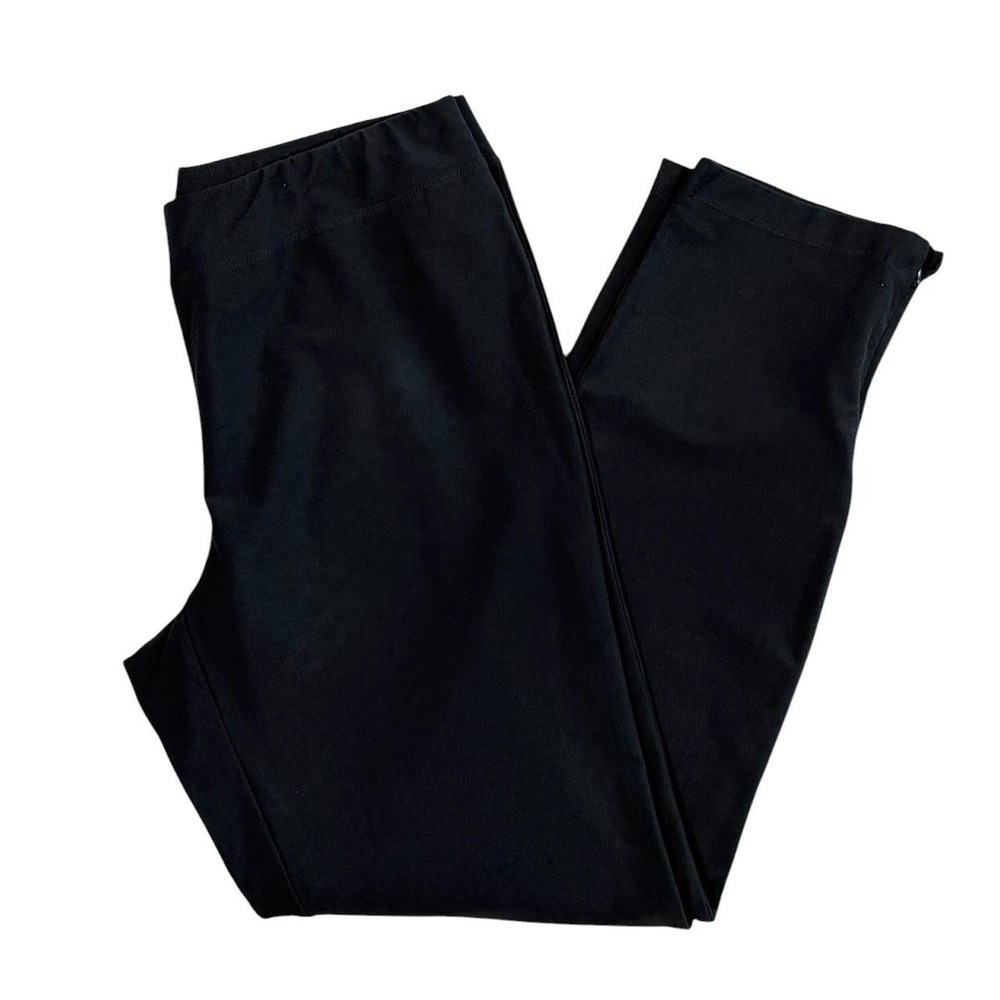 Eileen Fisher Women's Black Viscose Blend Slim Ankle Pants Side Zip Size Small - Picture 8 of 9